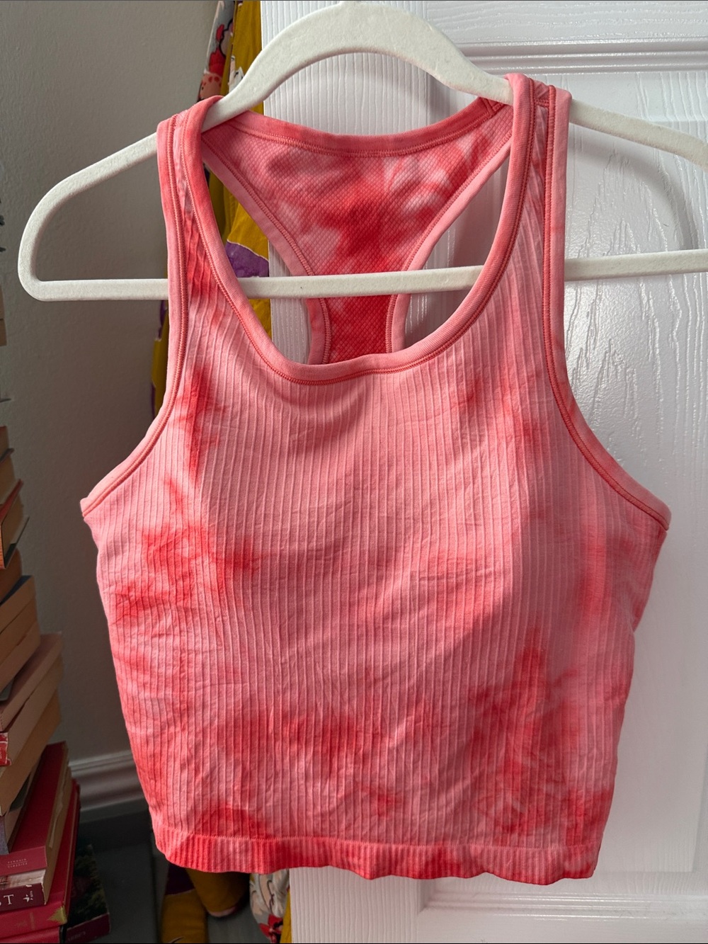 Lululemon coral Tie-Dye Ribbed Racerback Tank Top (unsure on size maybe 12)
